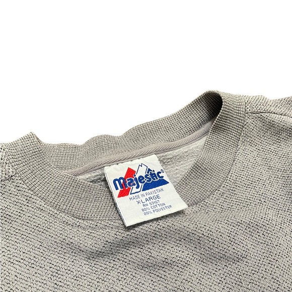 St.Louis Blues Hockey Embroidered Grey Vintage Crewneck Pullover Grey Sz XL - Picture 6 of 6